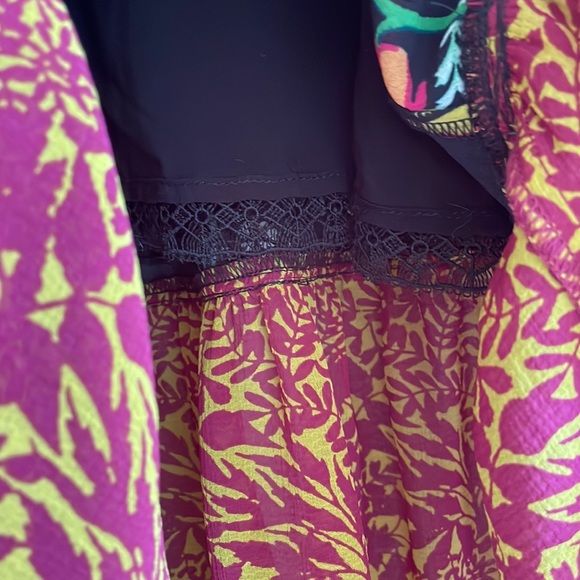 Anthropologie Floral Maxi Dress - Black and Red - Picture 9 of 12